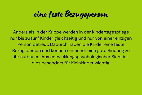 Tagesmutter Celle - eine feste Bezugsperson