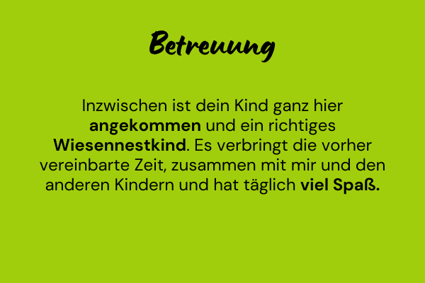 Betreuung im Wiesennenst