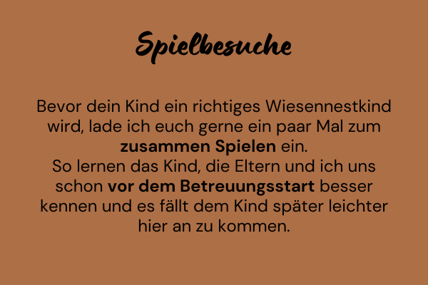 Spielbesuche bei Tagesmutter